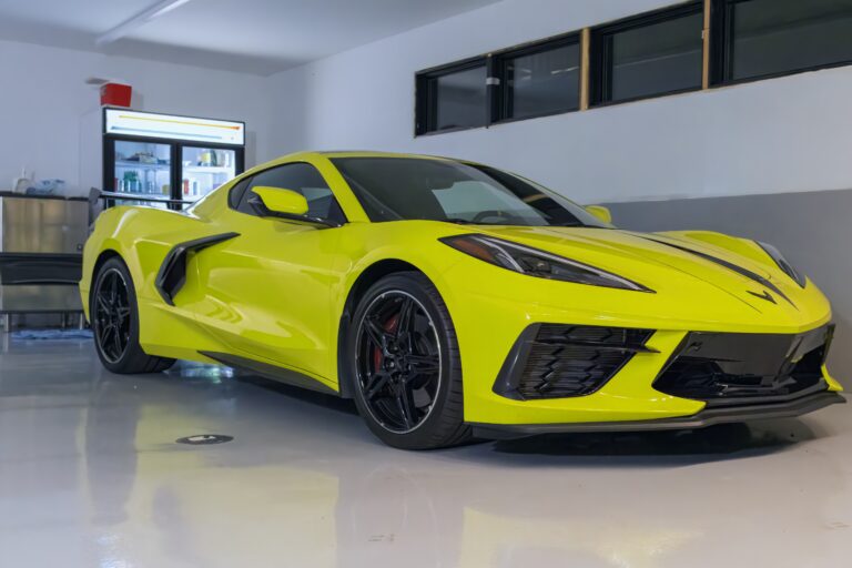 Detail-focused automotive session shot on a Corvette.